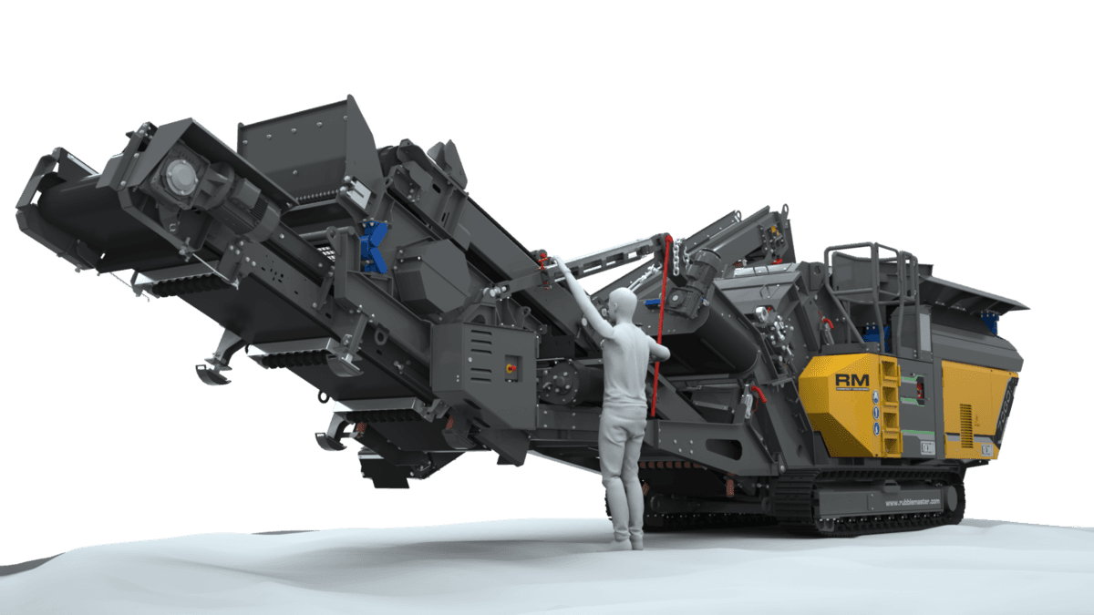 Mobile crusher working on a South-East Queensland civil site